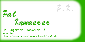pal kammerer business card